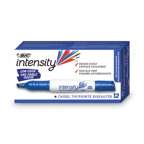 Intensity+Low+Odor+Chisel+Tip+Dry+Erase+Marker%2C+Broad+Chisel+Tip%2C+Blue%2C+Dozen