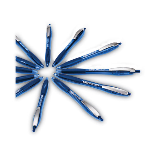 Picture of GLIDE Ballpoint Pen, Retractable, Medium 1 mm, Blue Ink, Translucent Blue/Blue Barrel, Dozen