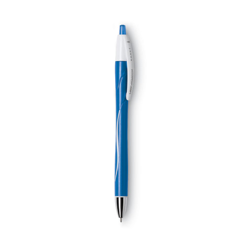 Picture of GLIDE Exact Ballpoint Pen, Retractable, Fine 0.7 mm, Blue Ink, Blue Barrel, Dozen