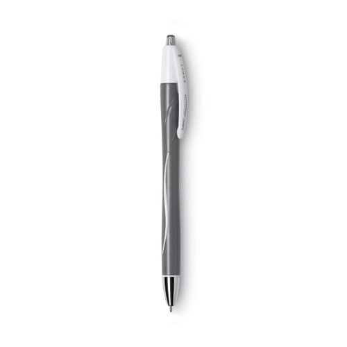 Picture of GLIDE Exact Ballpoint Pen, Retractable, Fine 0.7 mm, Black Ink, Black Barrel, Dozen