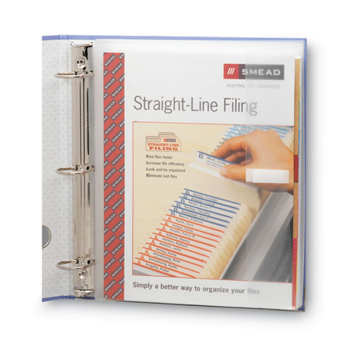 Picture of Poly Ring Binder Pockets, 9 x 11.5, Clear, 3/Pack