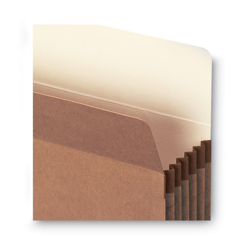 Picture of Recycled Top Tab File Pockets, 5.25" Expansion, Letter Size, Redrope, 10/Box