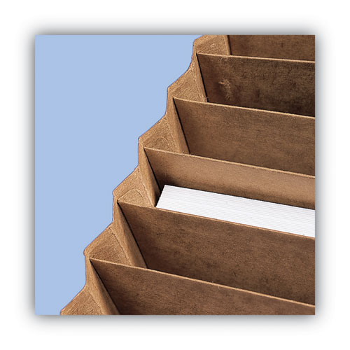 Picture of Indexed Expanding Kraft Files, 31 Sections, Elastic Cord Closure, 1/15-Cut Tabs, Letter Size, Kraft