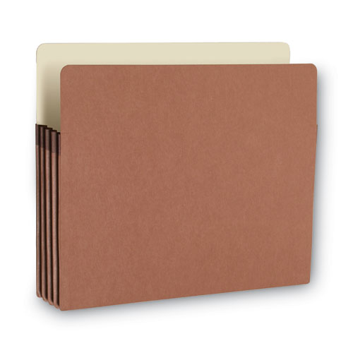 Picture of Recycled Top Tab File Pockets, 3.5" Expansion, Letter Size, Redrope, 25/Box