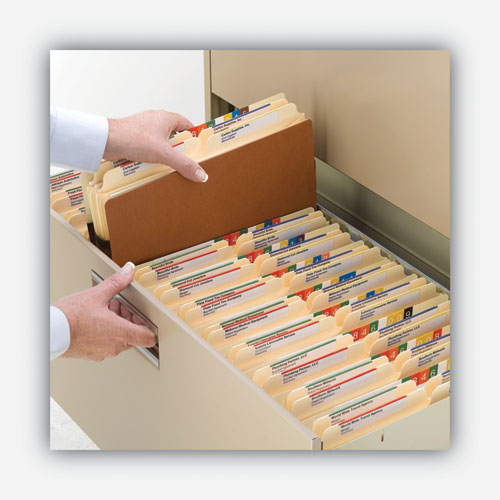 Picture of Redrope Drop Front File Pockets, 3.5" Expansion, Letter Size, Redrope, 25/Box