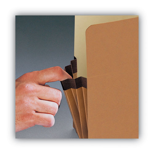 Picture of Redrope Drop Front File Pockets, 3.5" Expansion, Letter Size, Redrope, 25/Box