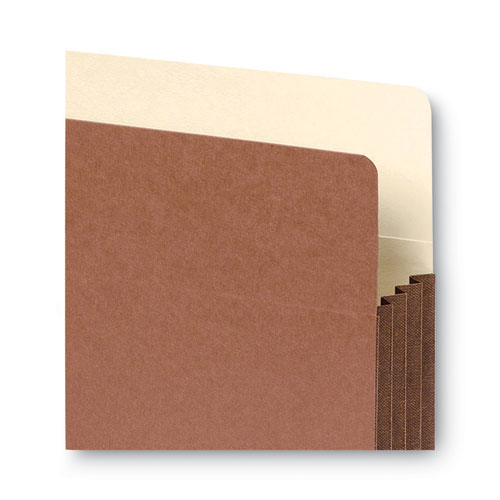 Picture of Redrope Drop-Front File Pockets with Fully Lined Gussets, 3.5" Expansion, Legal Size, Redrope, 10/Box