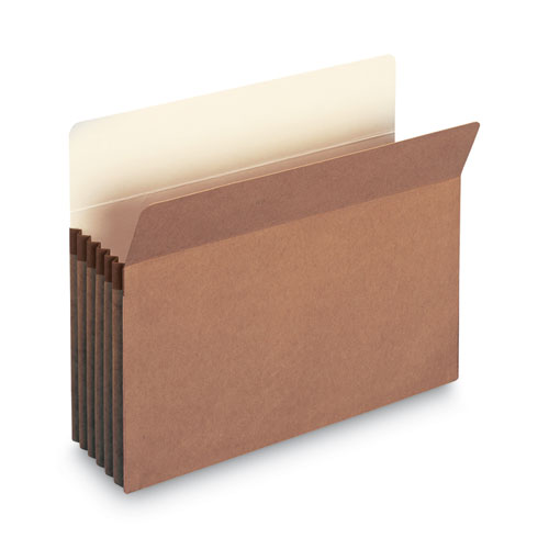 Picture of Recycled Top Tab File Pockets, 5.25" Expansion, Letter Size, Redrope, 10/Box