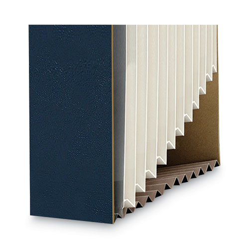 Picture of Stadium File, 12 Sections, 1/12-Cut Tabs, Letter Size, Navy