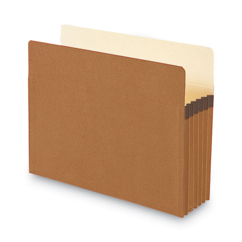 Picture of Recycled Top Tab File Pockets, 5.25" Expansion, Letter Size, Redrope, 10/Box