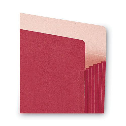 Picture of Colored File Pockets, 5.25" Expansion, Letter Size, Red