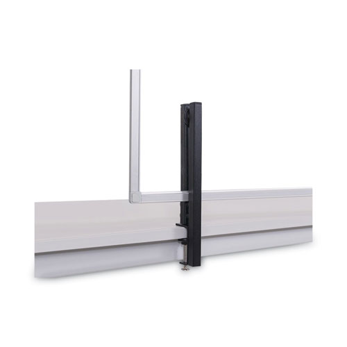 Picture of Protector Series Glass Aluminum Desktop Divider, 35.4 x 0.16 x 23.6, Clear