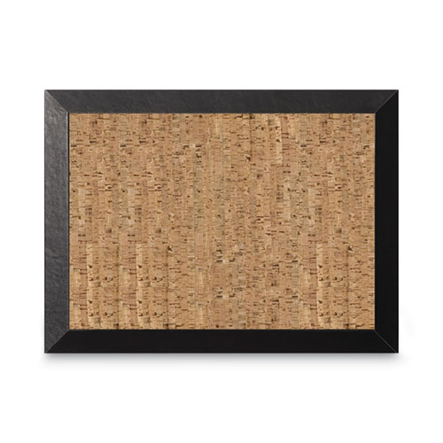 Natural+Cork+Bulletin+Board%2C+24+x+18%2C+Tan+Surface%2C+Black+Wood+Frame