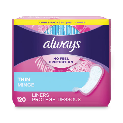 Picture of Thin Daily Panty Liners, Regular, 120/Pack