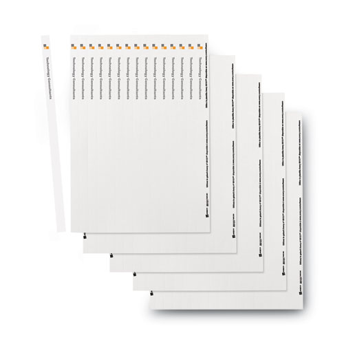 Picture of Binder Spine Inserts, 0.5" Spine Width, 16 Inserts/Sheet, 5 Sheets/Pack