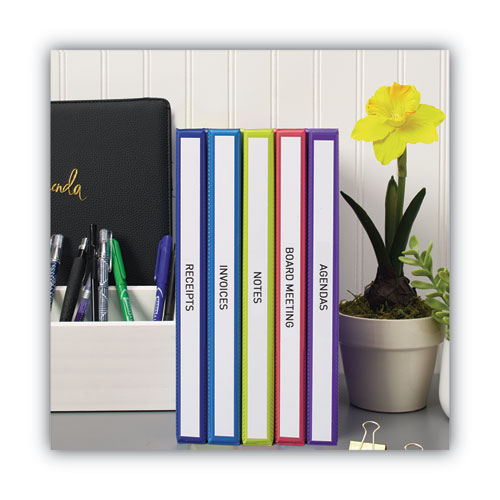 Picture of Binder Spine Inserts, 0.5" Spine Width, 16 Inserts/Sheet, 5 Sheets/Pack