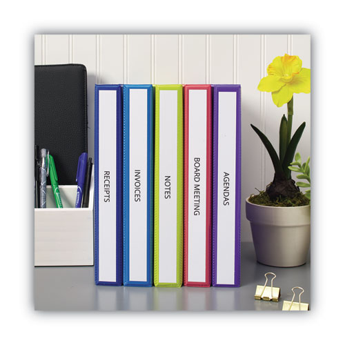 Picture of Binder Spine Inserts, 1" Spine Width, 8 Inserts/Sheet, 5 Sheets/Pack