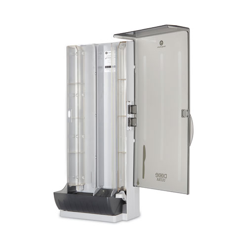 Picture of SmartStock Utensil Dispenser, Knives, 10 x 8.78 x 24.75, Smoke