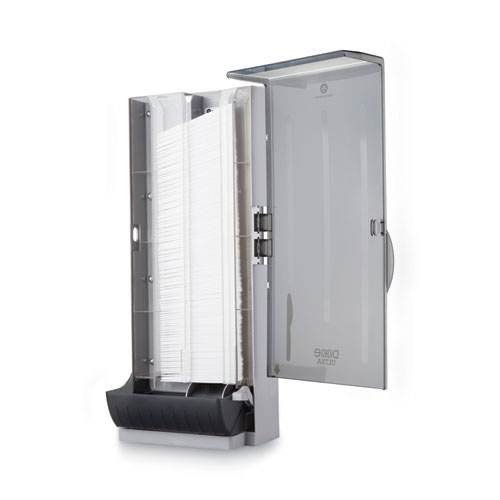 Picture of SmartStock Utensil Dispenser, Knives, 10 x 8.78 x 24.75, Smoke