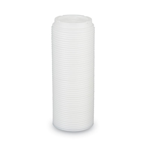 Picture of Dome Drink-Thru Lids, Fits 10 oz to 16 oz PerfecTouch; 12 oz to 20 oz WiseSize Cup, White, 50/Pack