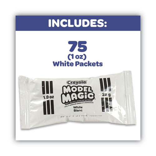 Picture of Model Magic Modeling Compound,1 oz Packs, 75 Packs, White, 6 lbs 13 oz