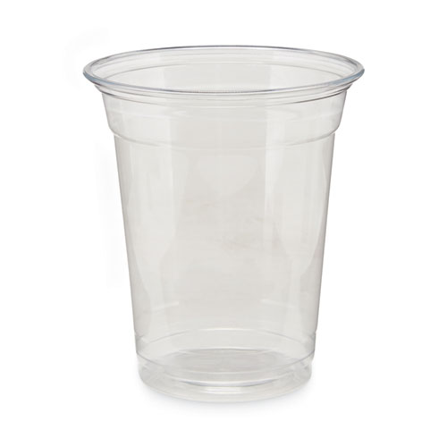 Picture of Clear Plastic PETE Cups, 12 oz, 25/Sleeve, 20 Sleeves/Carton