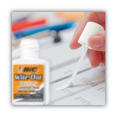 Picture of Wite-Out Quick Dry Correction Fluid, 20 mL Bottle, White, Dozen
