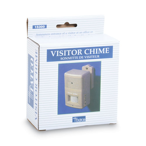 Picture of Visitor Arrival/Departure Chime, Battery Operated, 2.75 x 2 x 4.25, Gray