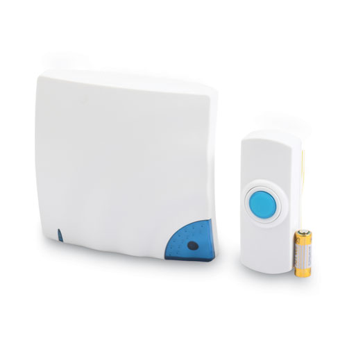 Picture of Wireless Doorbell, Battery Operated, 1.38 x 0.75 x 3.5, Bone
