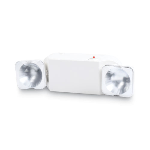 Picture of Swivel Head Twin Beam Emergency Lighting Unit, 12.75w x 4d x 5.5"h, White