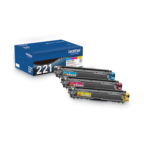 Picture of TN2213PK Toner, 1,400 Page-Yield, Cyan/Magenta/Yellow