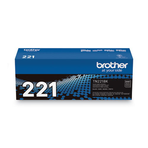 Picture of TN221BK Toner, 2,500 Page-Yield, Black