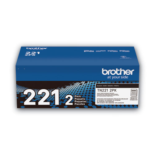 Picture of TN2212PK Toner, 2,500 Page-Yield, Black, 2/Pack