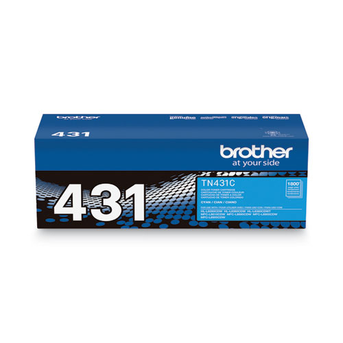 Picture of TN431C Toner, 1,800 Page-Yield, Cyan