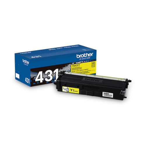 Picture of TN431Y Toner, 1,800 Page-Yield, Yellow