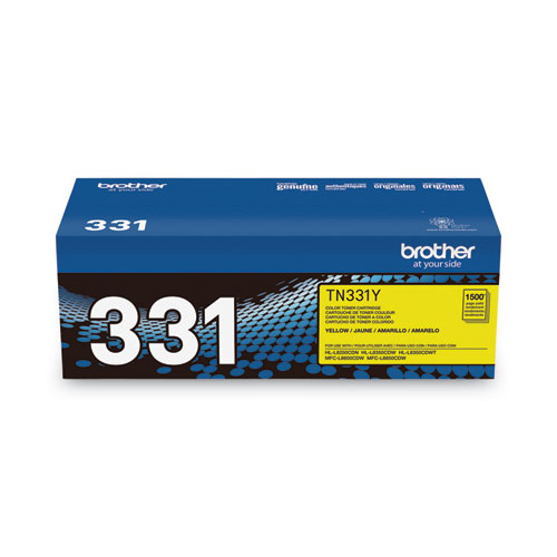 Picture of TN331Y Toner, 1,500 Page-Yield, Yellow