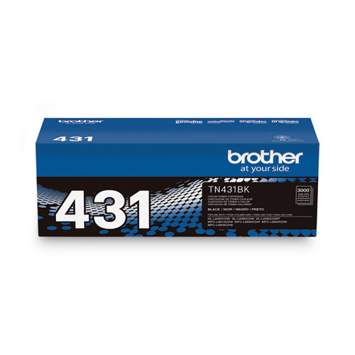 Picture of TN431BK Toner, 3,000 Page-Yield, Black