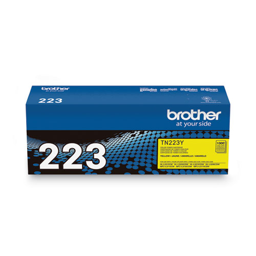 Picture of TN223Y Toner, 1,300 Page-Yield, Yellow