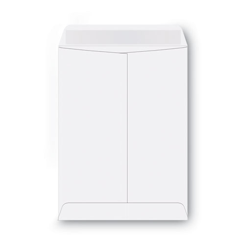 Picture of Catalog Envelope, 28 lb Bond Weight Paper, #10 1/2, Square Flap, Gummed Closure, 9 x 12, White, 100/Box