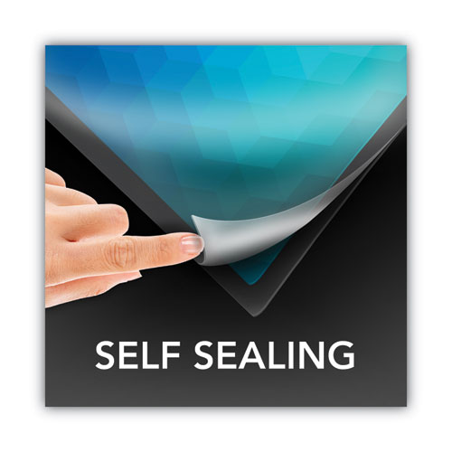 Picture of SelfSeal Self-Adhesive Laminating Pouches and Single-Sided Sheets, 3 mil, 9" x 12", Gloss Clear, 50/Pack