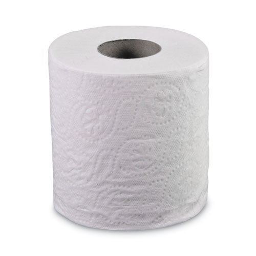 Picture of 2-Ply Toilet Tissue, Septic Safe, White, 156.25 ft Roll Length, 500 Sheets/Roll, 96 Rolls/Carton