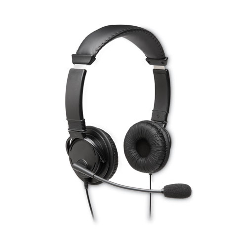 Picture of Hi-Fi Headphones with Microphone, 6 ft Cord, Black