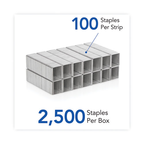 Picture of Light Touch Heavy-Duty Staples, 0.63" Leg, 0.5" Crown, Steel, 2,500/Box