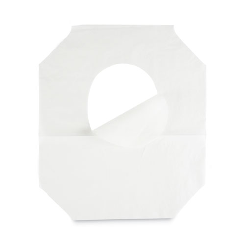 Picture of Premium Half-Fold Toilet Seat Covers, 14.17 x 16.73, White, 250 Covers/Sleeve, 10 Sleeves/Carton