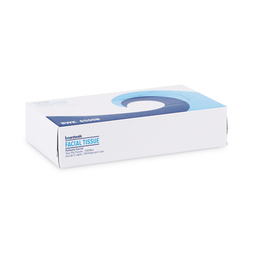 Picture of Office Packs Facial Tissue, 2-Ply, White, Flat Box, 100 Sheets/Box, 30 Boxes/Carton