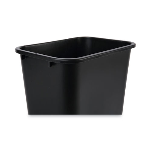 Picture of Soft-Sided Wastebasket, 41 qt, Plastic, Black