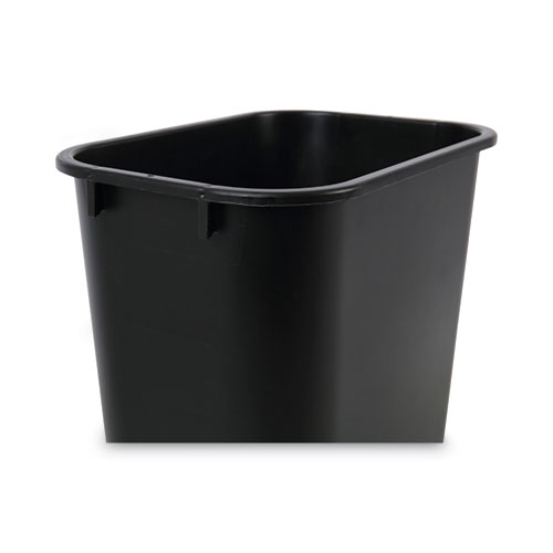 Picture of Soft-Sided Wastebasket, 14 qt, Plastic, Black