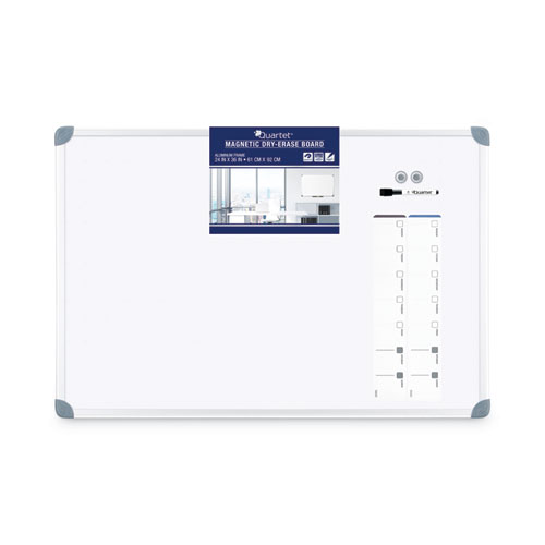 Picture of Euro-Style Magnetic Dry-Erase Aluminum Frame Boards, 36" x 24", White Surface, Satin Aluminum Frame