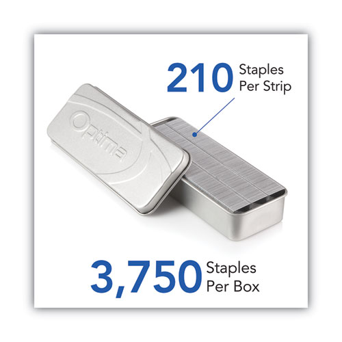 Picture of Optima Staples, 0.25" Leg, 0.5" Crown, Steel, 3,750/Pack