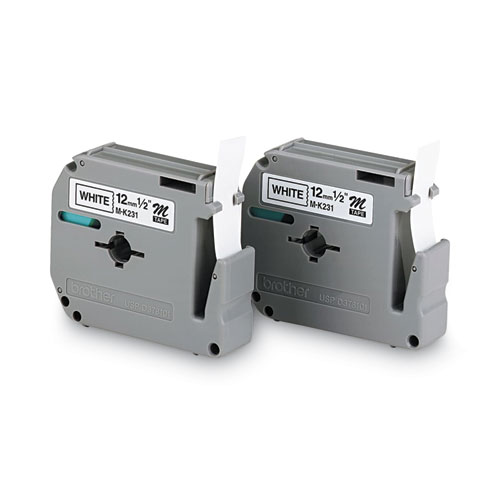 M+Series+Tape+Cartridges+For+P-Touch+Labelers%2C+0.47%26quot%3B+X+26.2+Ft%2C+Black+On+White%2C+2%2Fpack